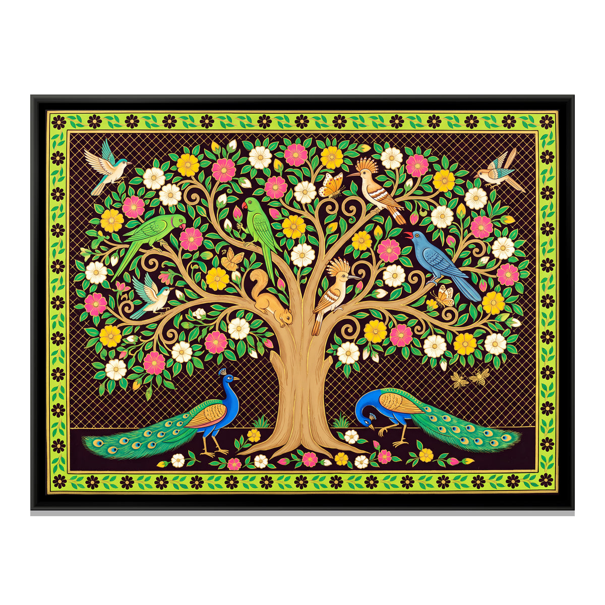 Tree of Life - framed canvas print, front view