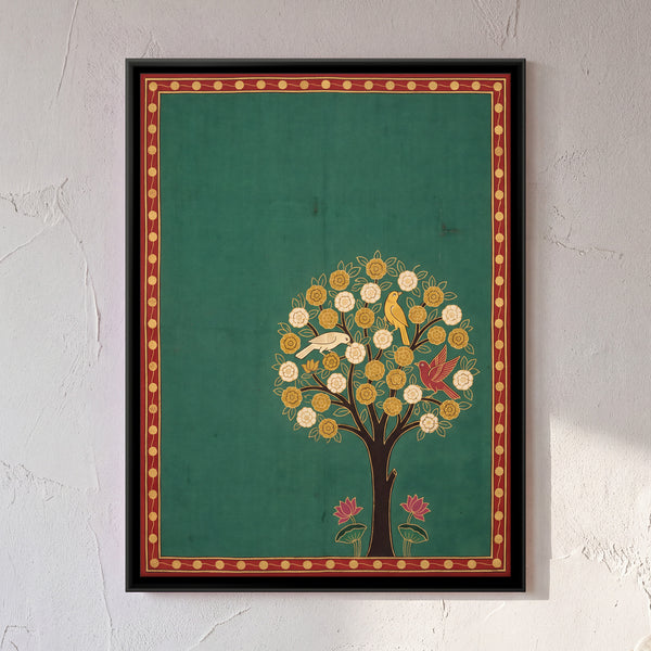 Tree of Life with Birds in Emerald