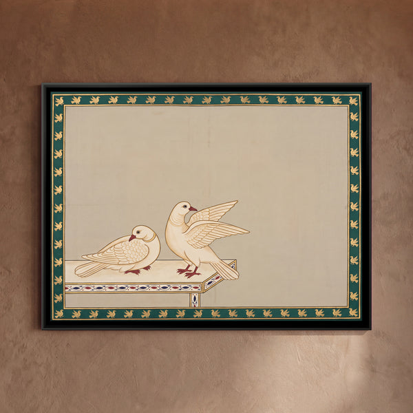 Pair of Doves on a Ledge