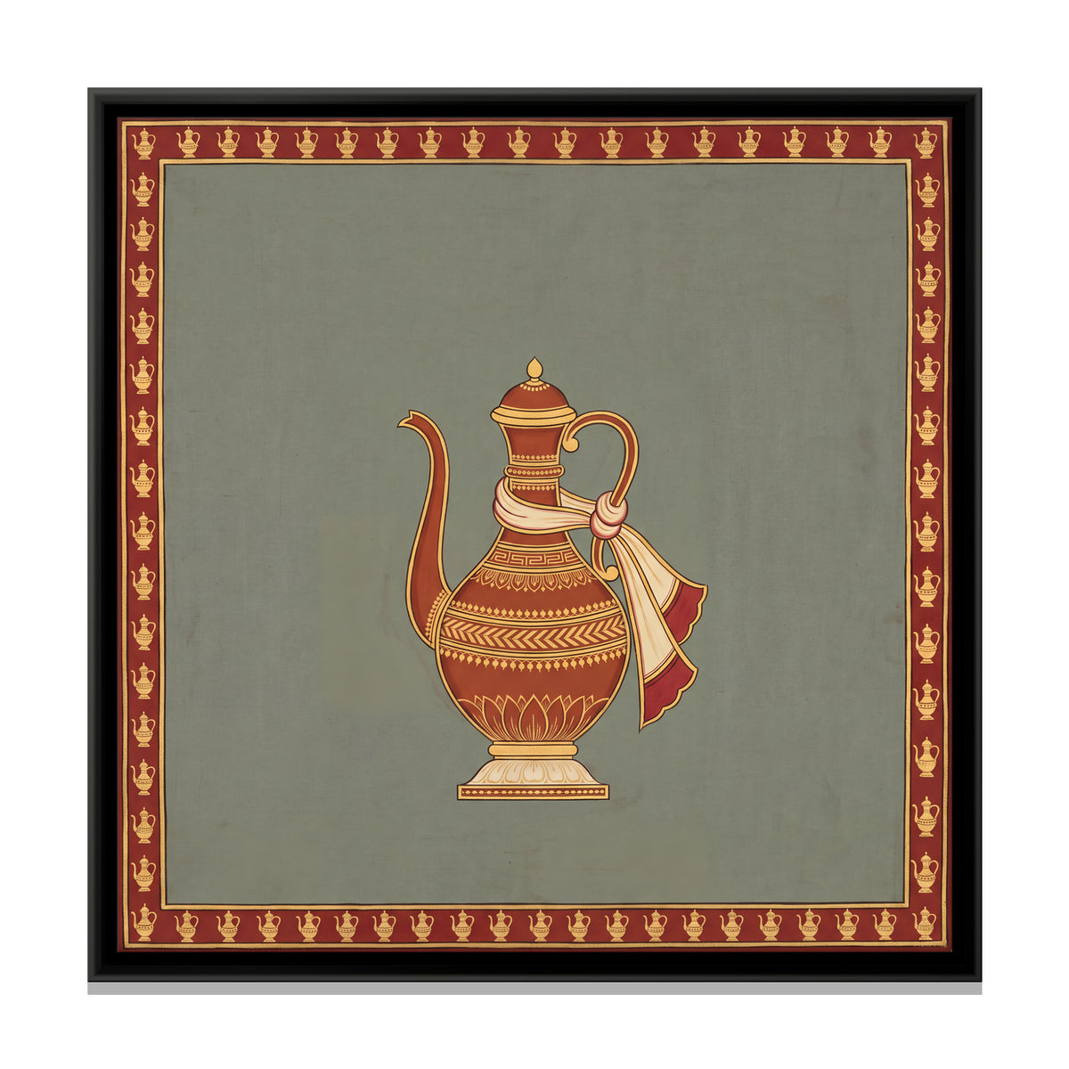 Jhari Ewer - framed canvas print, front view