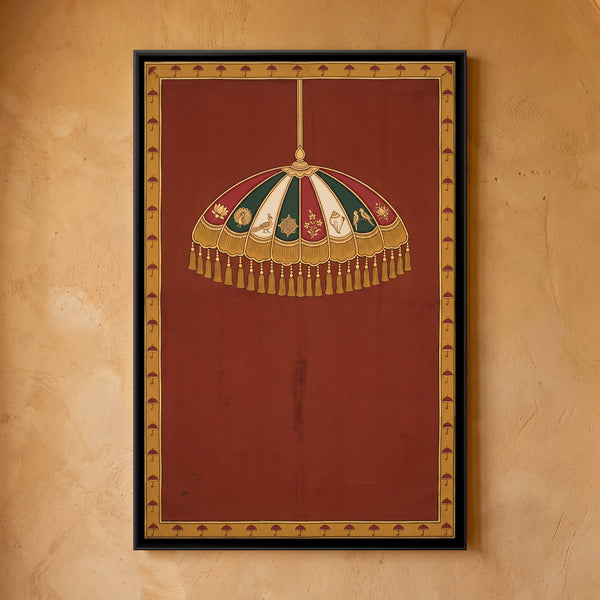 Ceremonial Fringed Chhatra Parasol