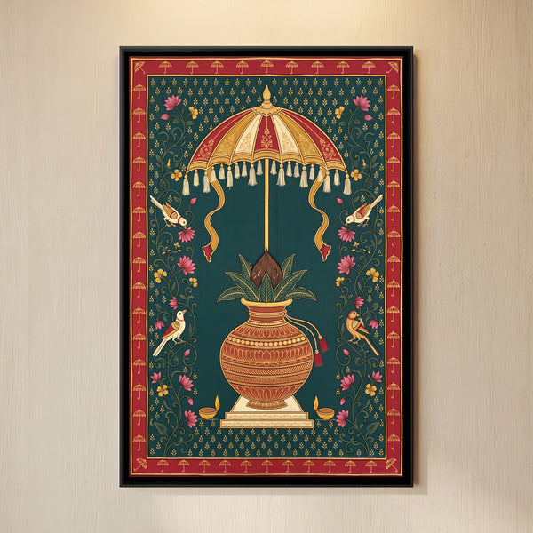 Kalash Pot Beneath a Parasol
