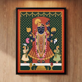 Dwarkadhish with Attendants in Emerald, 4:3