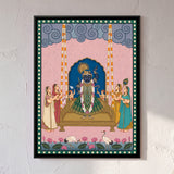 Shrinathji on the Swing in Sand, 4:3