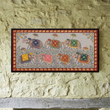 Procession of Decorated Elephants