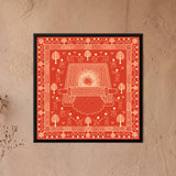 Sil Batta Grinding Stone in Coral