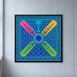 Ceiling Fan in Teal