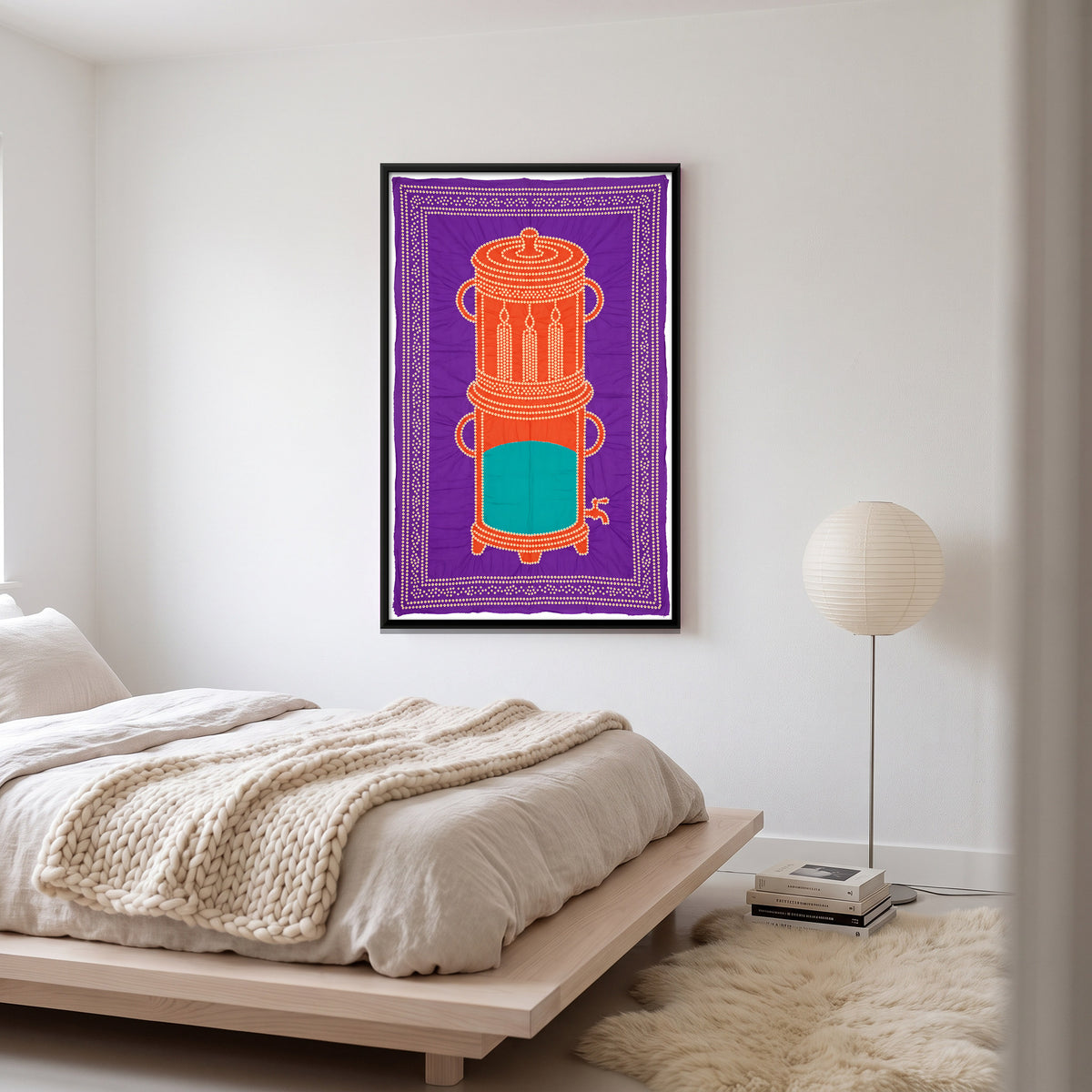Water Filter - canvas art shown in a styled room