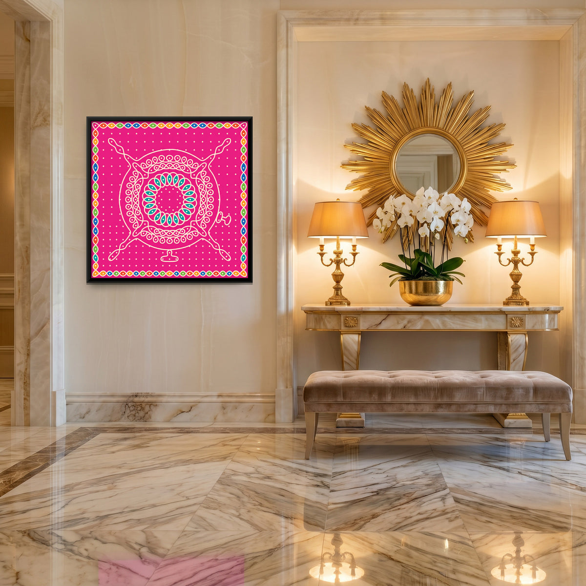 Kerosene Pressure Stove - canvas art shown in a second room setting