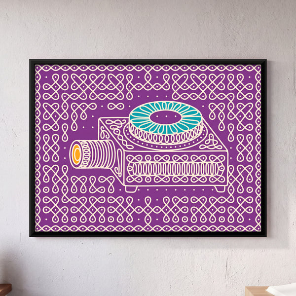 Film Projector in Plum