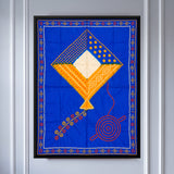 Diamond Kite with Tail and Thread Spool
