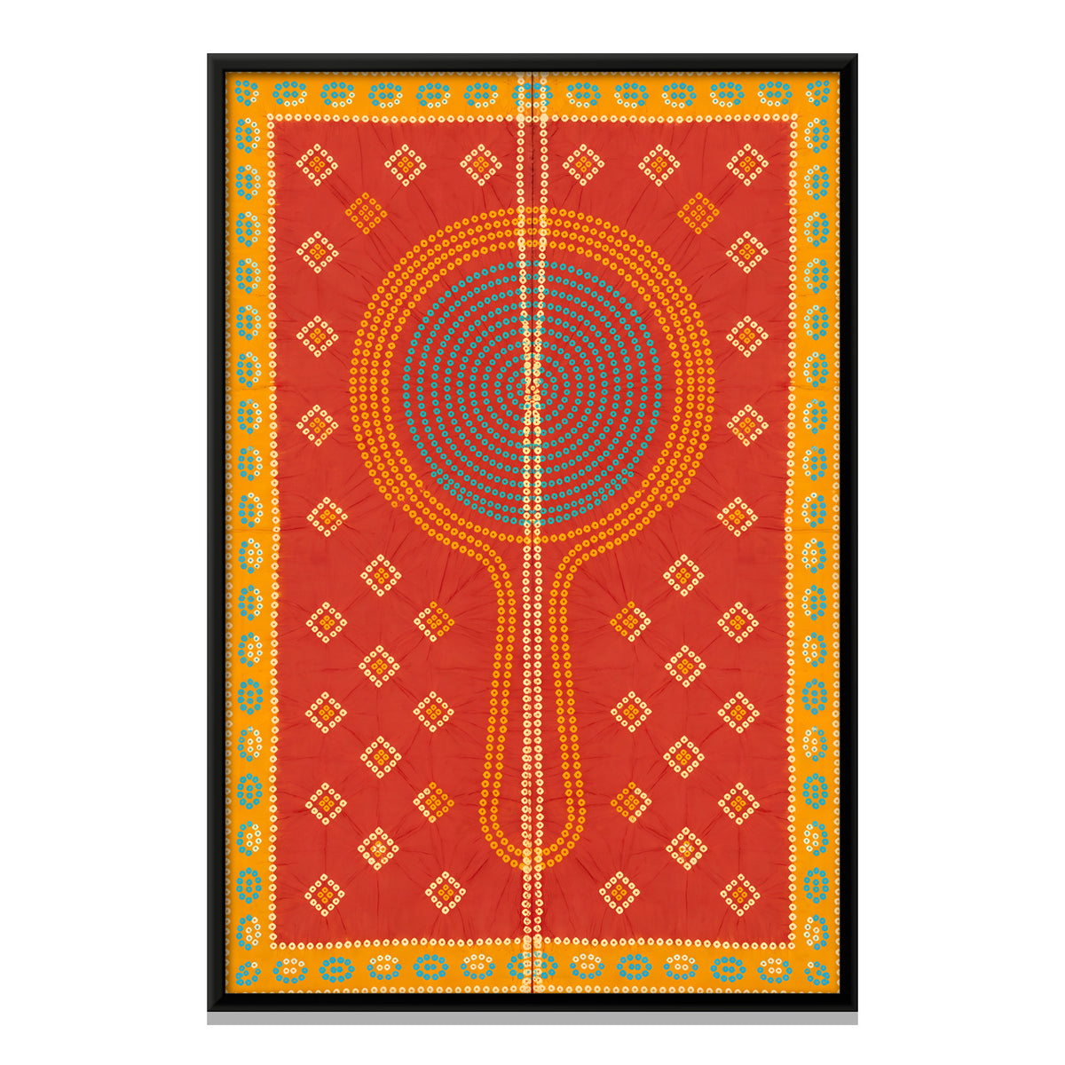 Hand Mirror - framed canvas print, front view