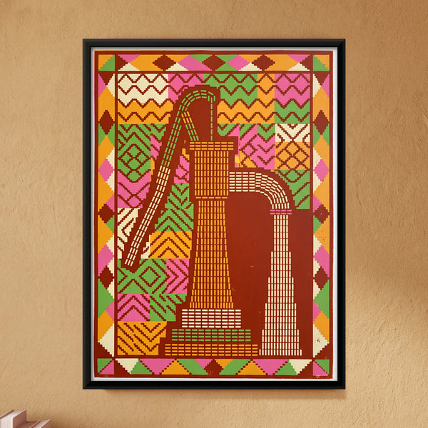 Village Hand Pump in Crimson, 4:3