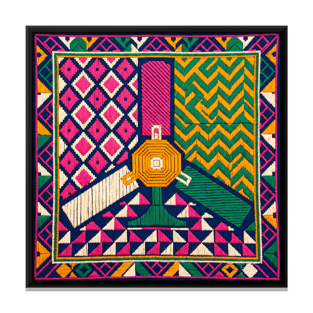 Ceiling Fan - framed canvas print, front view