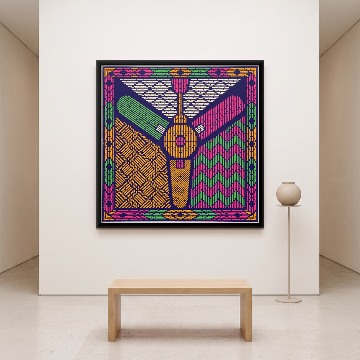Ceiling Fan - canvas art shown in a second room setting