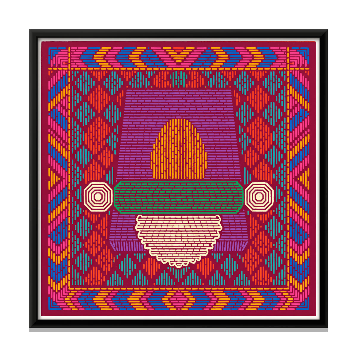 Sil Batta Grinding Stone - framed canvas print, front view