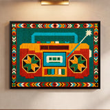 Radio Cassette Player in Teal