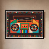 Radio Cassette Player in Crimson