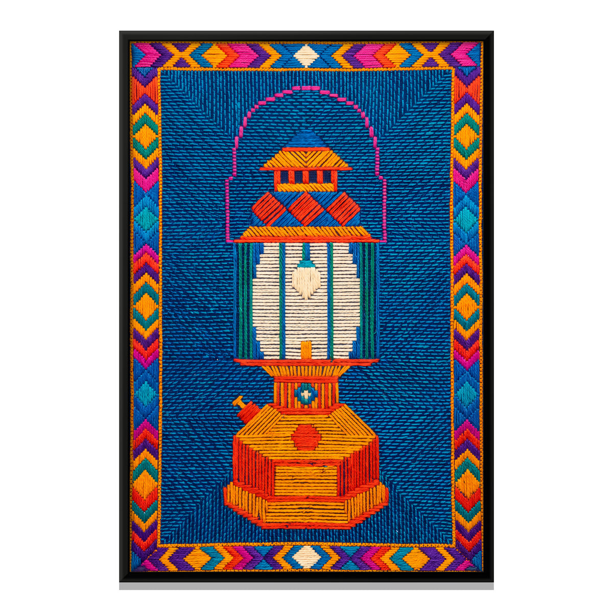 Pressure Lantern - framed canvas print, front view