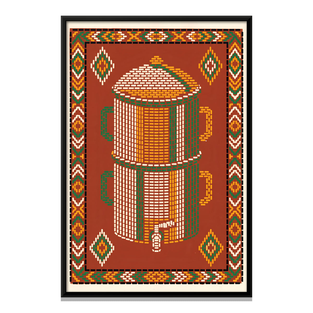 Water Filter with Tap - framed canvas print, front view