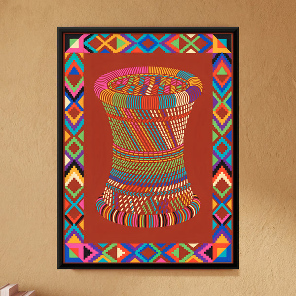 Woven Cane Mooda Stool