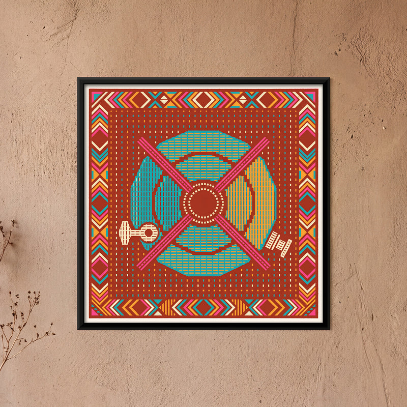 Kerosene Pressure Stove - framed canvas art hung on a wall