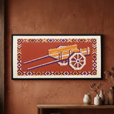 Wooden Handcart with Two Wheels