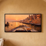 Sunrise on the Ganga from a Boat