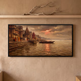 Sunset over the Varanasi Ghats