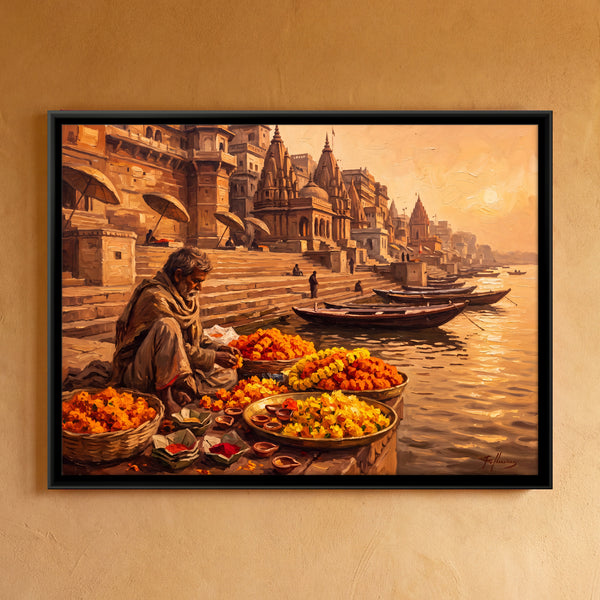 Marigold Seller on the Ghats