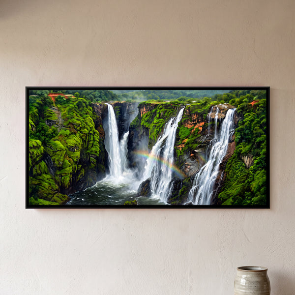 Four Falls in a Green Gorge