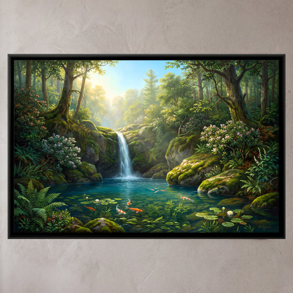 Waterfall and Koi Pond