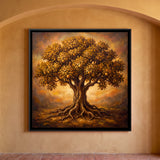 Golden Tree of Life with Fruit and Blossoms