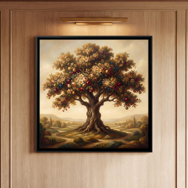 Blossoming Tree of Life in a Landscape