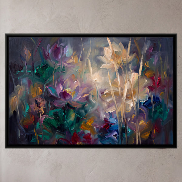 Wildflowers and Tall Grass at Twilight