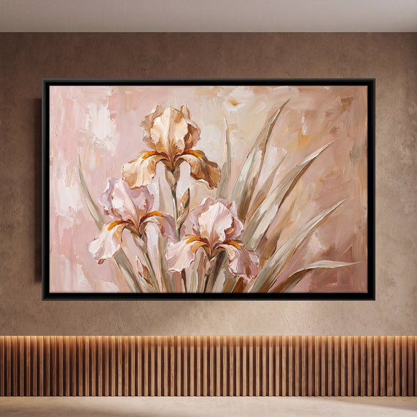 Blush Bearded Irises with Apricot Beards