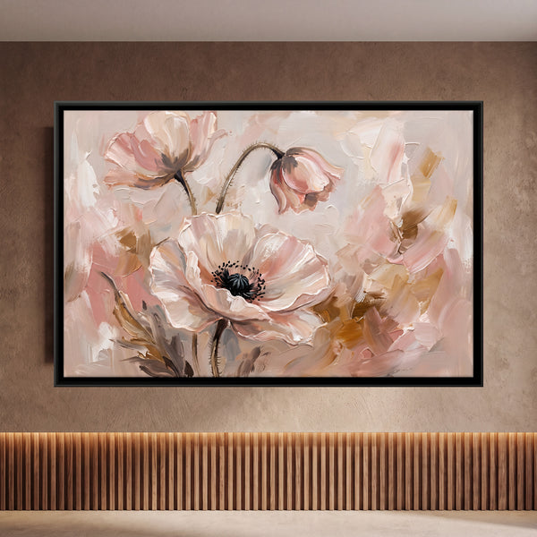 Blush Pink Poppies and Buds
