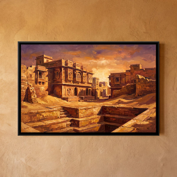 Sandstone Haveli at Sunset