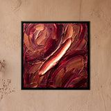 Crimson Textured Diagonal Strokes