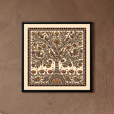 Tree of Life with Birds, Lotuses, and Fish