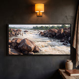 Tungabhadra Rapids in Monsoon Flood