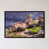 Malyavanta Temple under Monsoon Clouds