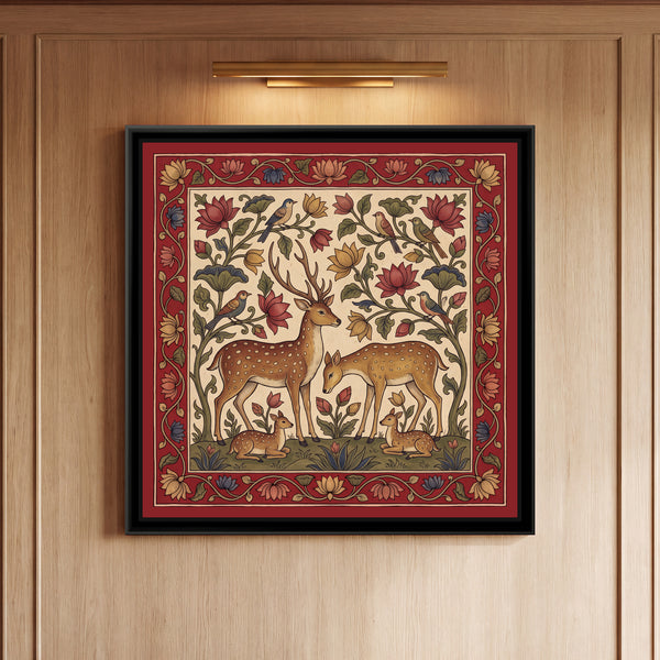 Deer in a Flowering Grove
