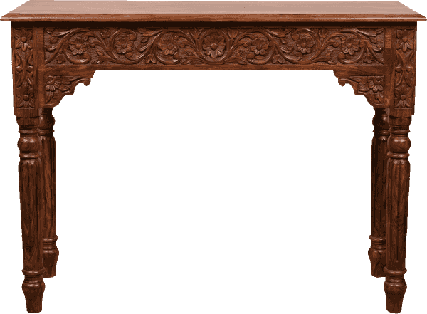 carved console table